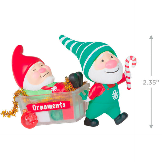 Dark Cyan Gnome for Christmas Ornament