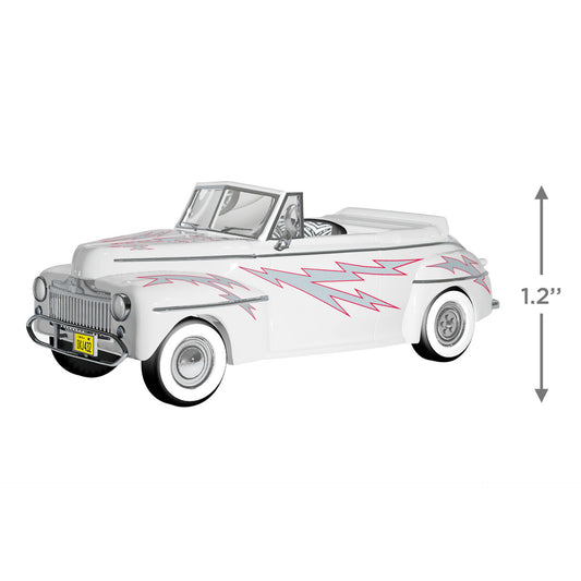 Light Gray The Car’s the Star “Greased Lightning” 1948 Ford Deluxe Convertible Metal Ornament
