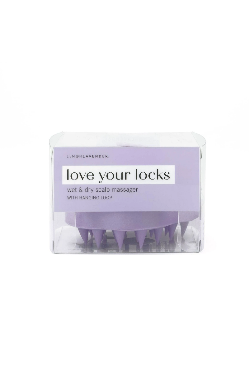 Light Gray Lemon Lavender® Love Your Locks Wet & Dry Scalp Massager