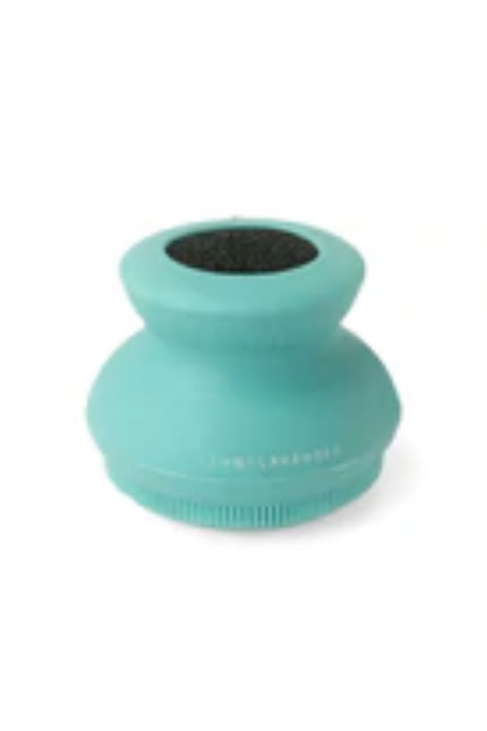 Medium Aquamarine Lemon Lavender Lather Me Up Shower Silicone Brush