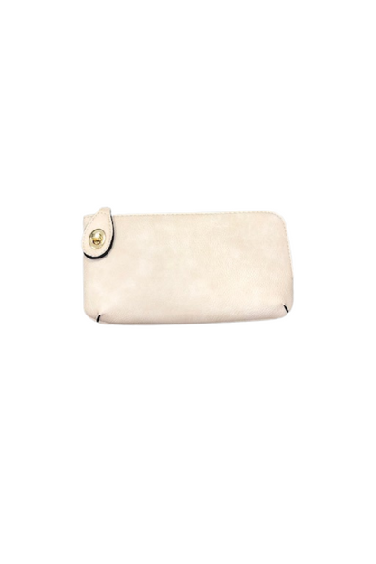 Antique White Jen & Co Kendall Crossbody/Wristlet with Twist Lock Closure