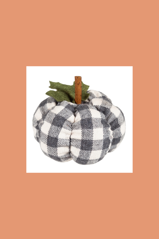 Dark Salmon Plush Pumpkins Table Décor, 3 Asst