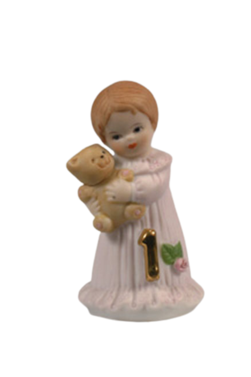 Rosy Brown Growing Up Girl "Age 1"
