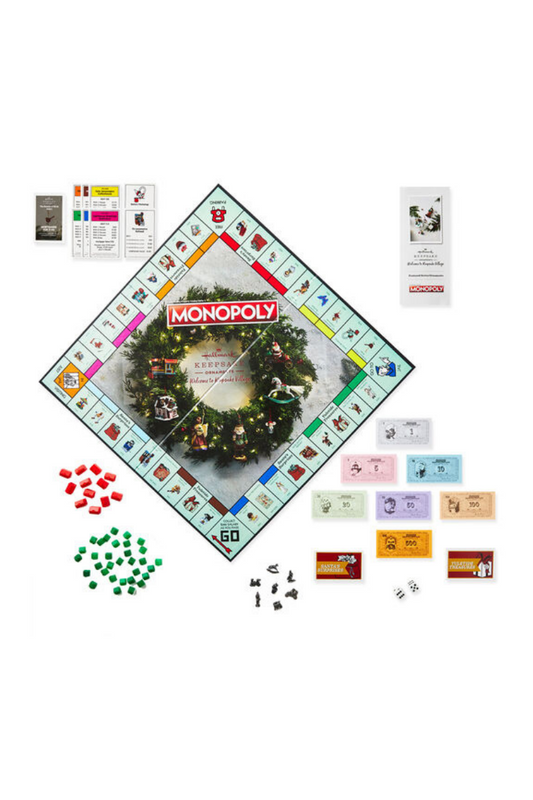 Light Gray Monopoly Hallmark Keepsake Ornament Board Game