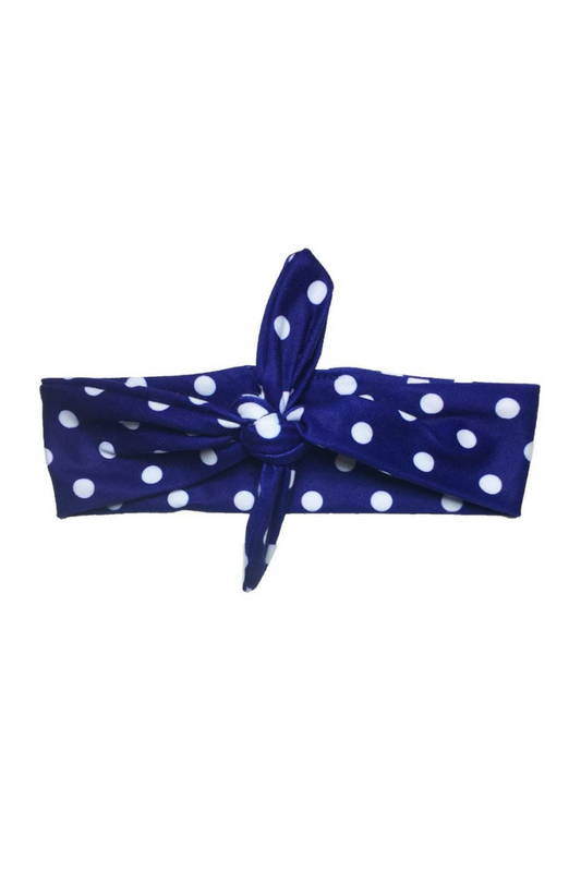 Midnight Blue BLUE POLKA KNOTTED