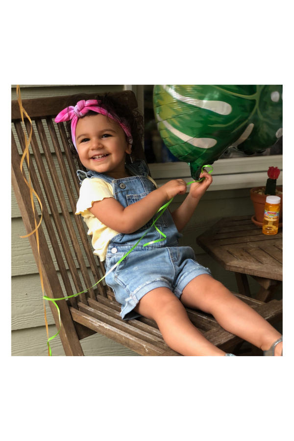 PINK TIE-DYE KNOTTED HEADBAND