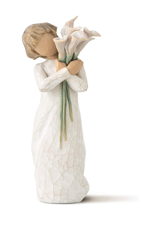 Light Gray Willow Tree Beautiful Wishes, Sculpted Hand-Painted Figure
