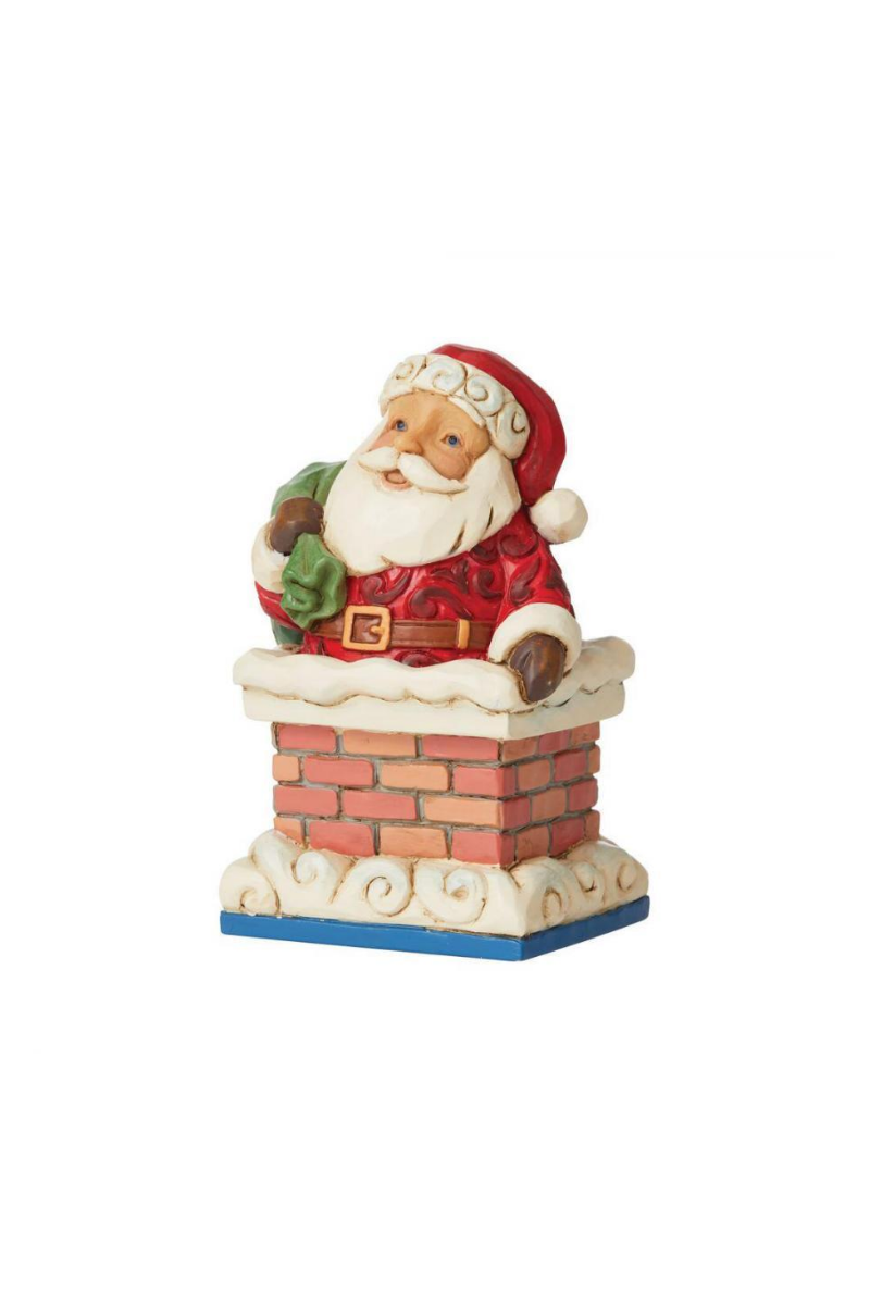 Santa in Chimney Mini Figurine by Jim Shore