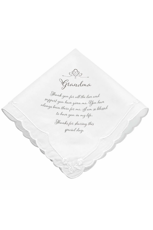 White Smoke Grandma Keepsake Hankie