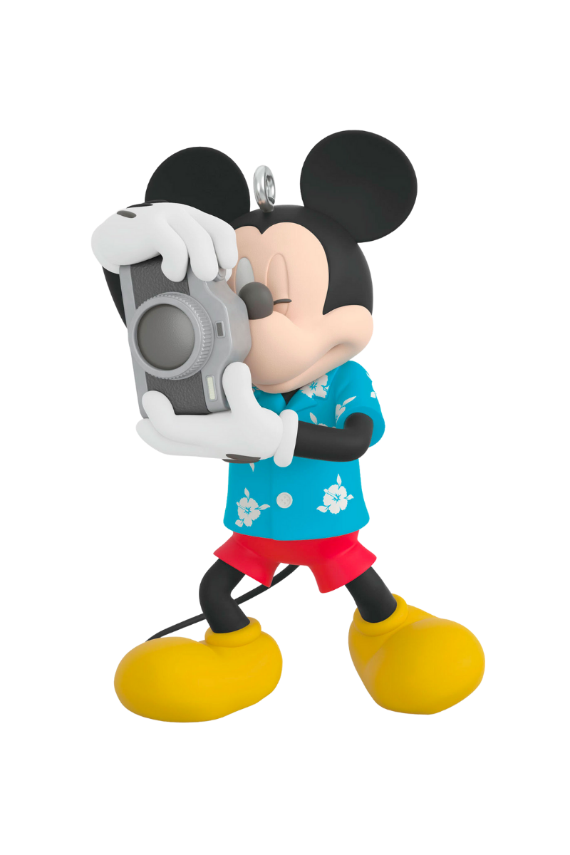 Gray Disney All About Mickey! Tourist Mickey Ornament