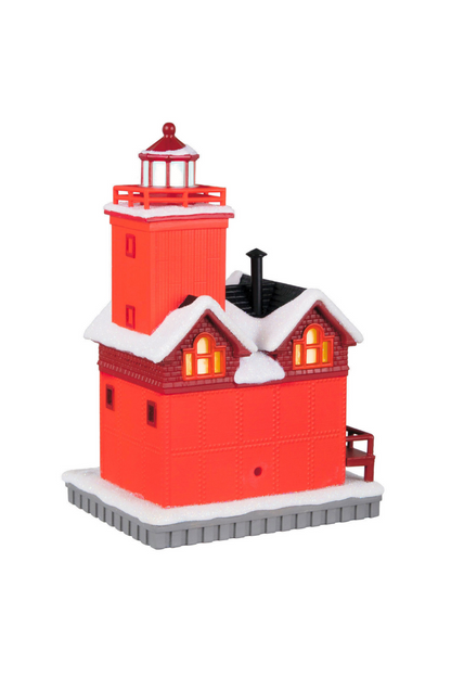 Holiday Lighthouse 2022 Ornament with Light