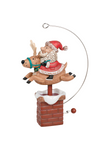 Giddy Up, Santa! Reindeer Ornament with Motion