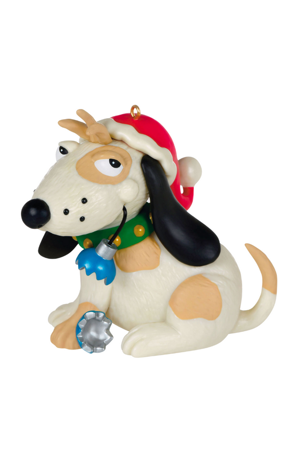 Naughty List Shenanigans Dog Ornament