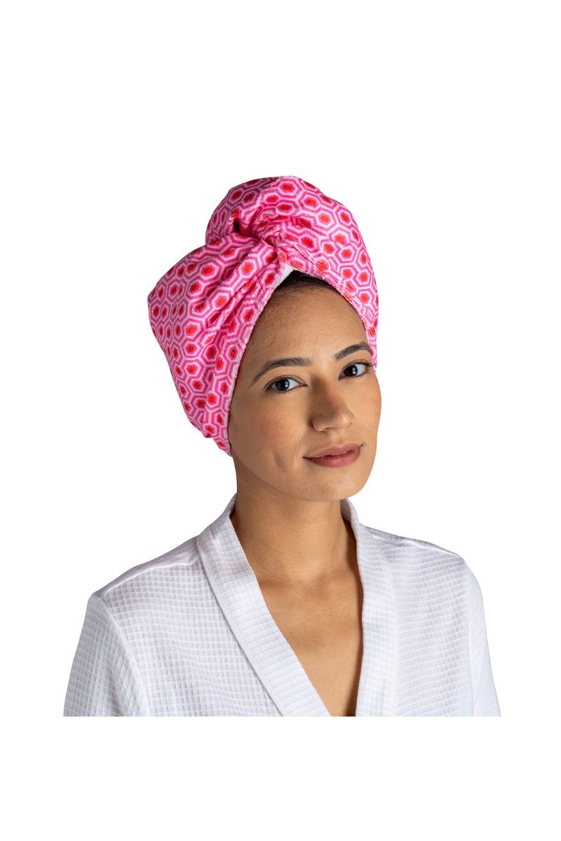 Thistle Lemon Lavender Plot Twist Microfiber Turbo Towel