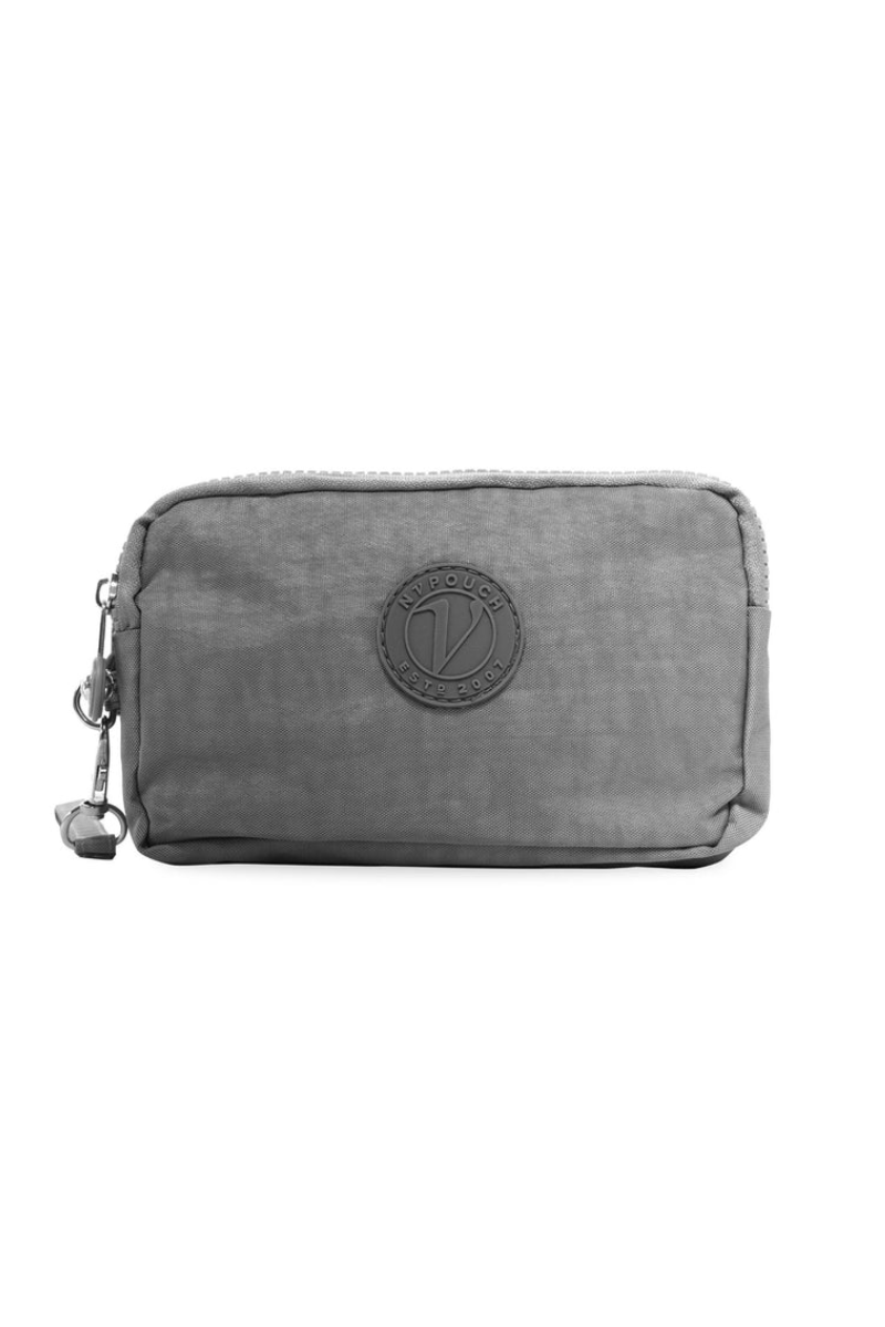 Dim Gray Nupouch Malibu 3 Zipper Wallet