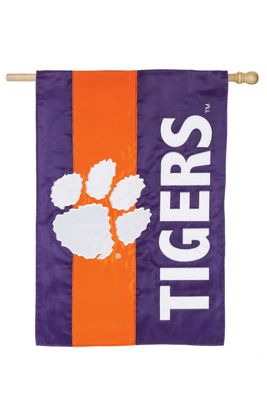 Dark Slate Blue Clemson University House Flag