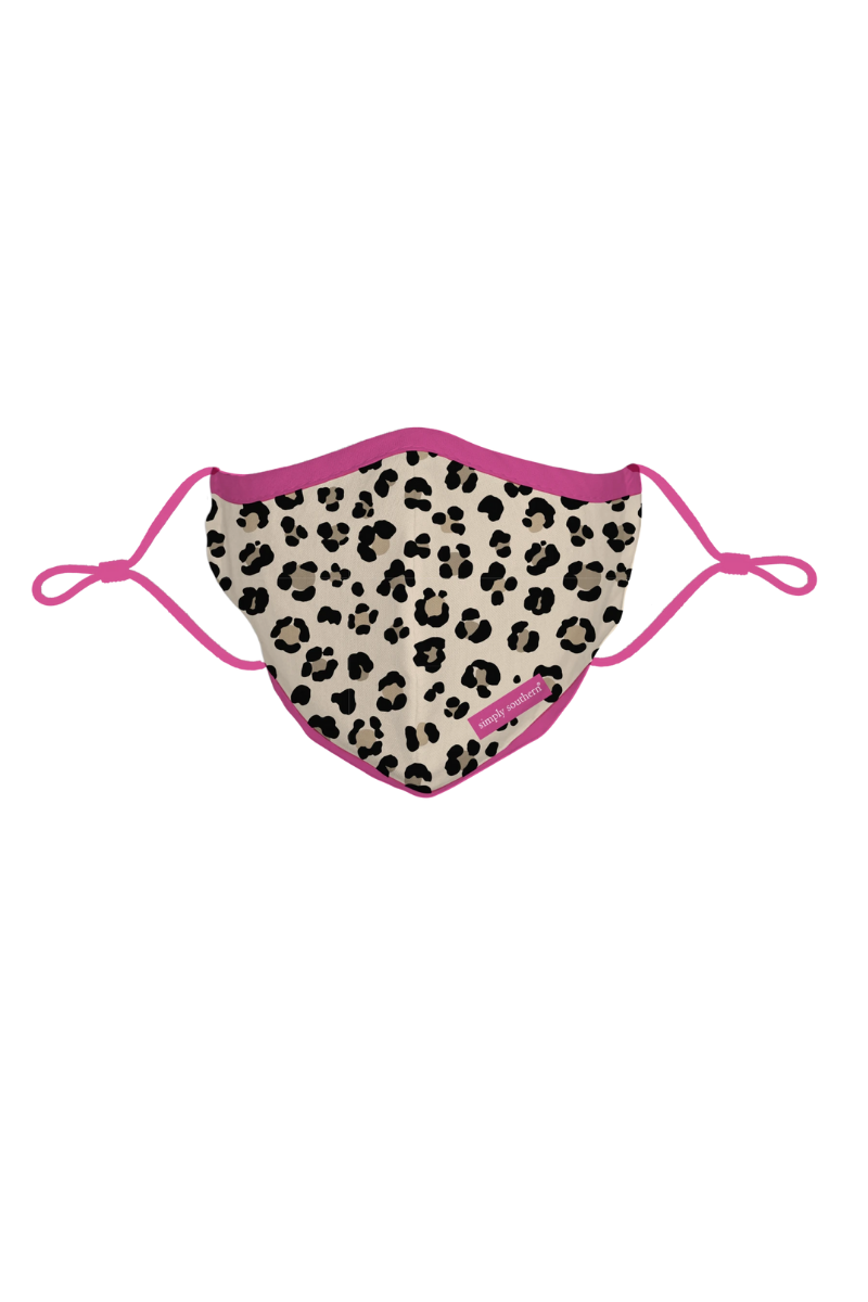 Gray SIMPLY SOUTHERN KID LEOPARD MASK