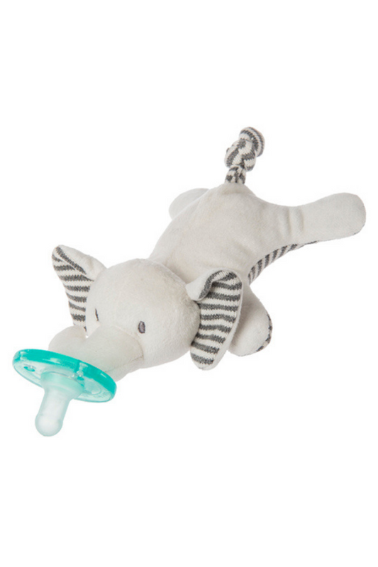 Light Gray Elephant WubbaNub Pacifier