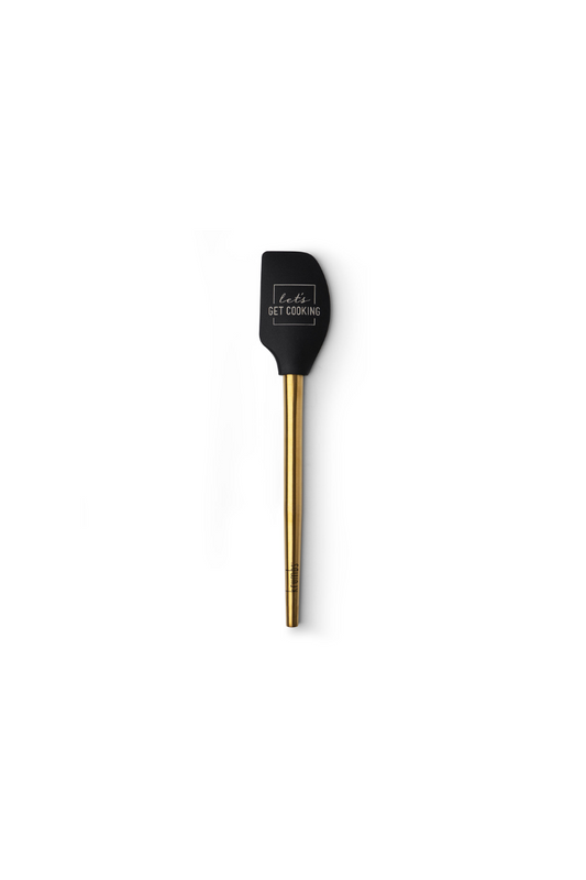 Black Krumbs Kitchen Elements Spatula w/Metallic Gold Handle