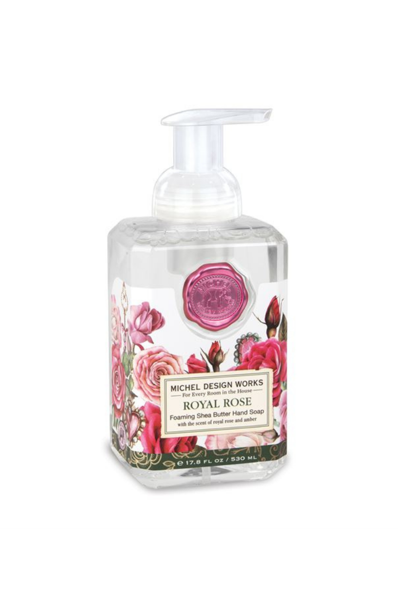Light Gray Royal Rose Foaming Soap