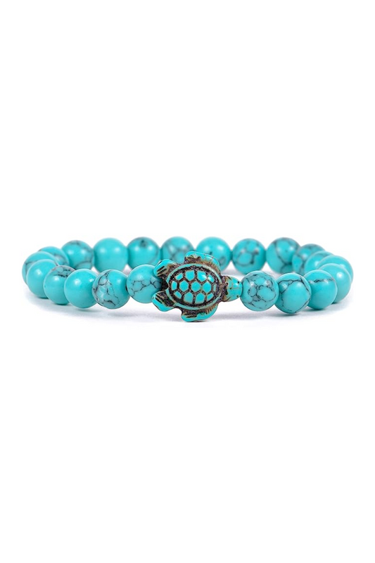 Medium Turquoise Fahlo Sea Turtle Tracking Bracelet