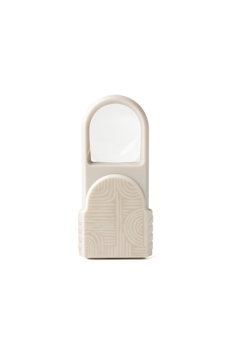 Light Gray Optimal Optical® OptiSlide™ LED Pocket Magnifier