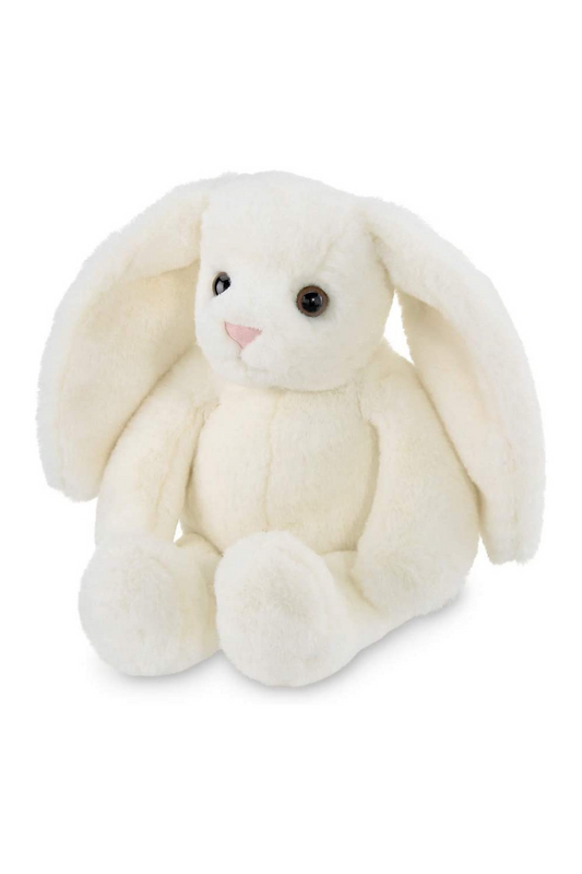 Light Gray White Plush Bunny