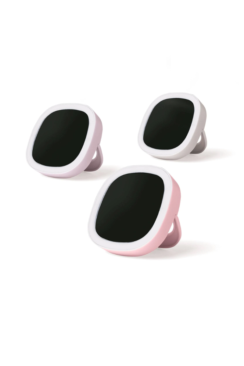 Light Gray LEMON LAVENDER READY, SET, GLOW MINI LED MIRROR