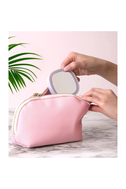 Light Gray LEMON LAVENDER READY, SET, GLOW MINI LED MIRROR