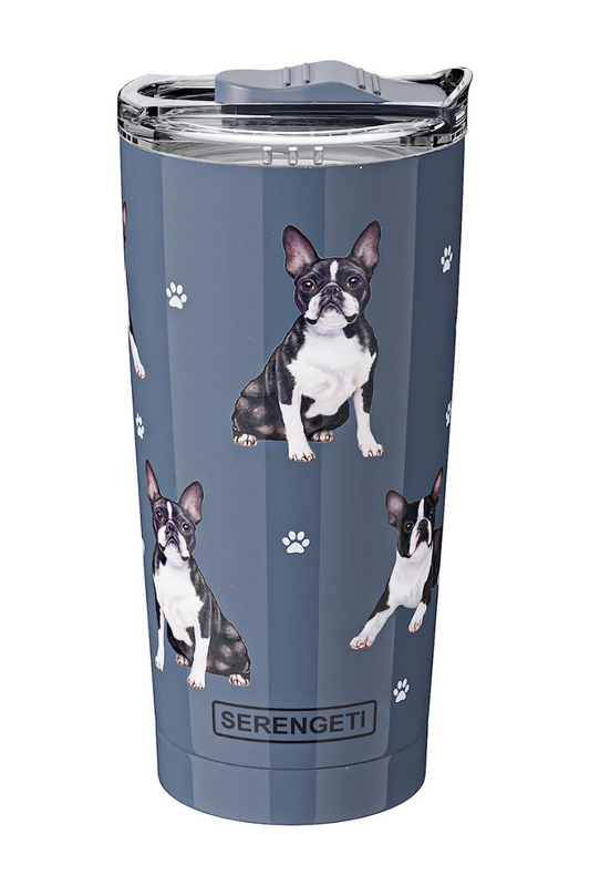 Dim Gray Boston Terrier SERENGETI 16oz. Stainless Insulated Tumbler