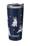 Siberian Husky SERENGETI 160z. Stainless Insulated Tumbler
