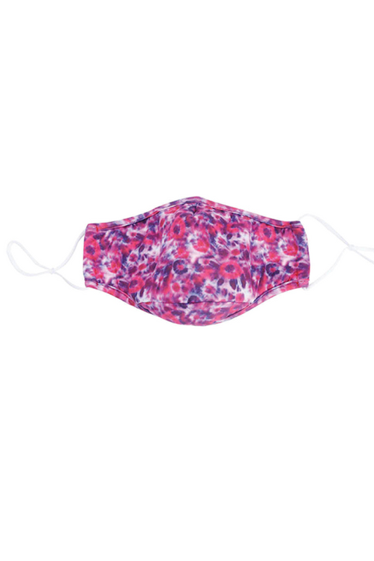 Pale Violet Red MULTI TIE DYE SNOOZIES FACE MASK