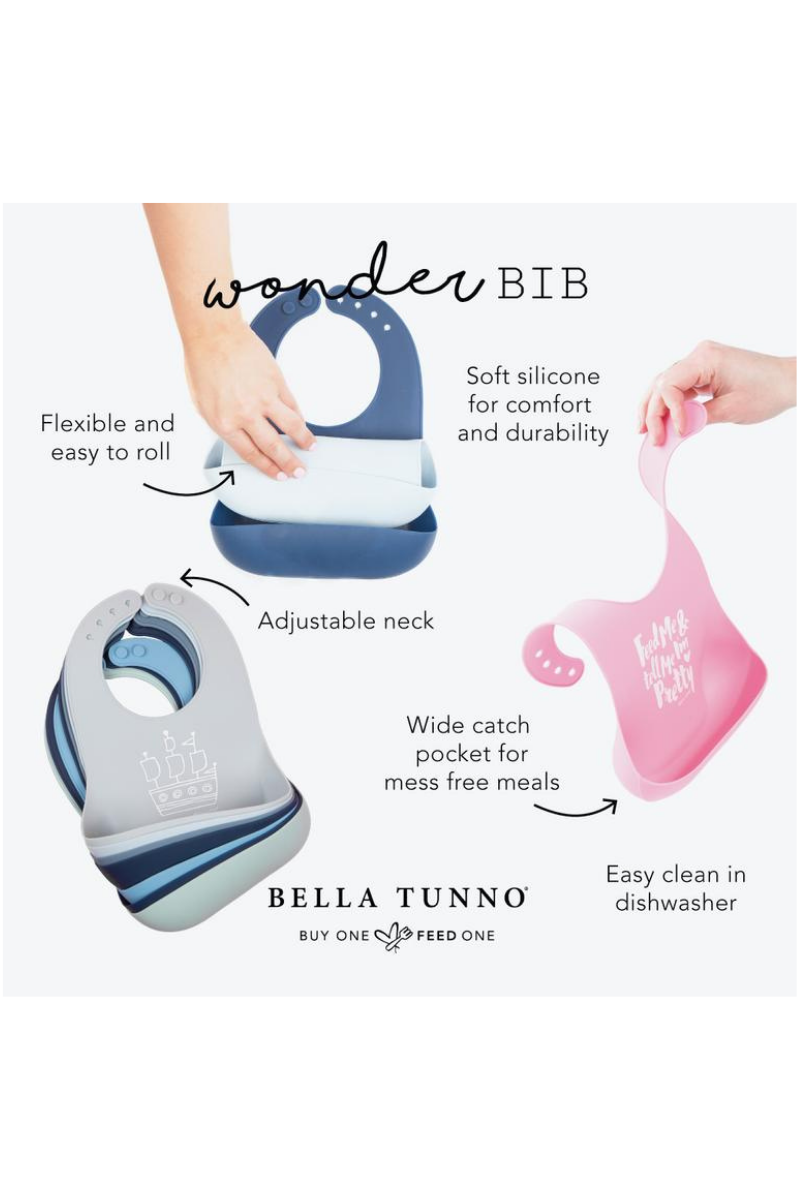 White Smoke Petit Prince Silicone Bib